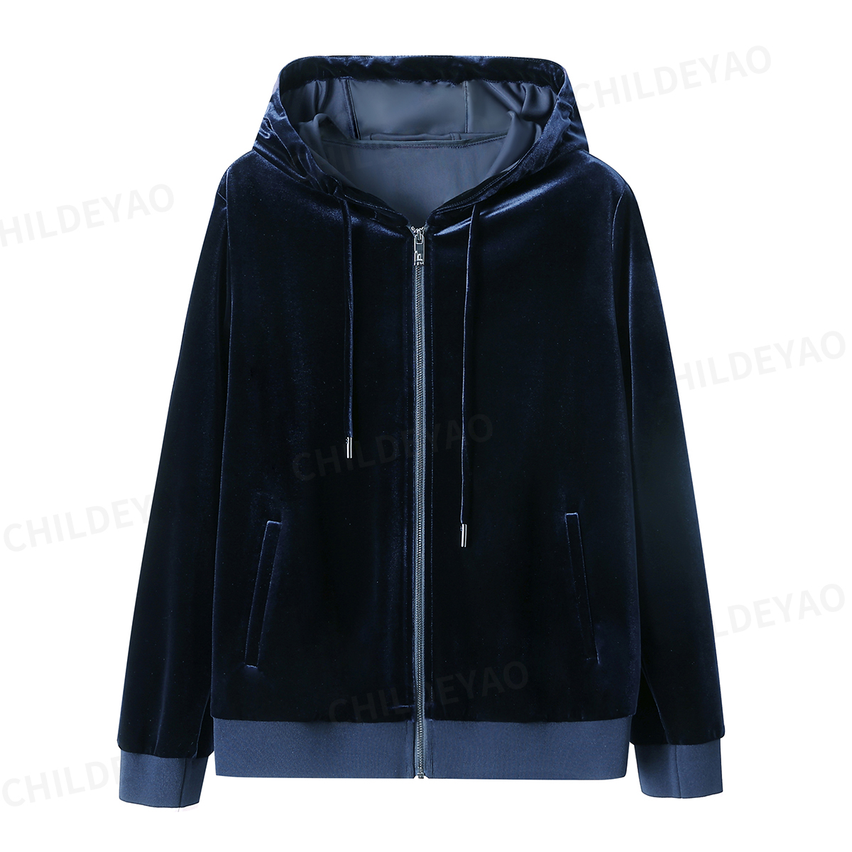 Childe Yao『自然美感』 超细韩国丝绒连帽运动休闲套装S408059