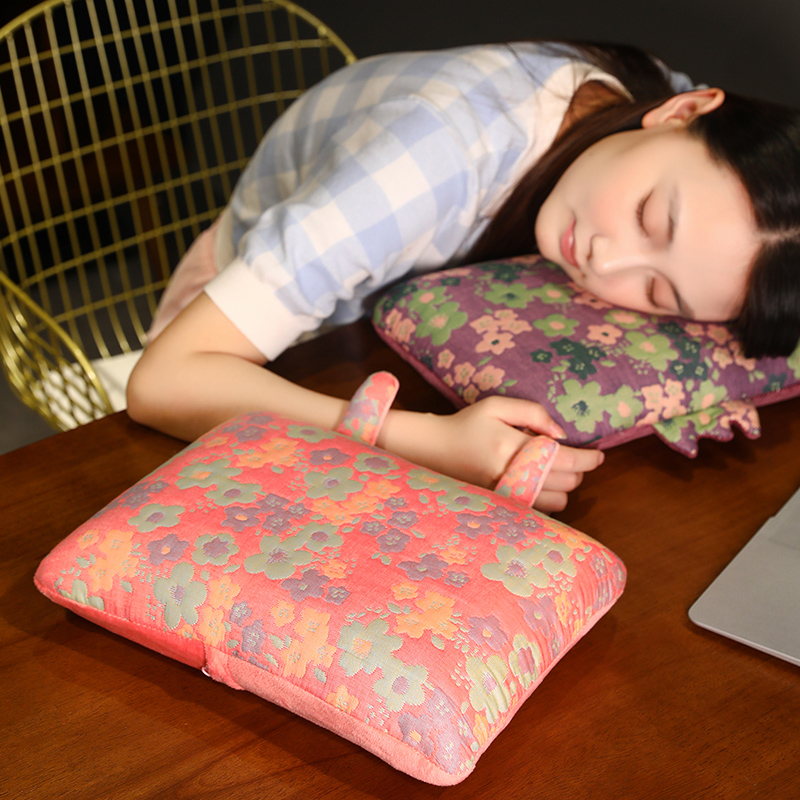 三层纱午睡枕小号枕头午休枕学生睡觉神器办公室桌上趴睡靠垫成人