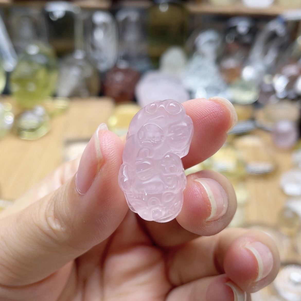 【闪购商品】水晶吊坠(不含链)未镶嵌天*粉水晶