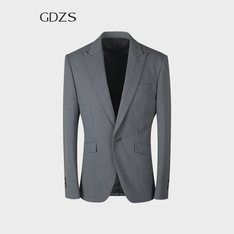 GDZS格度佐致品牌男装-春夏新款灰蓝色商务正装西服套装PABBA3084