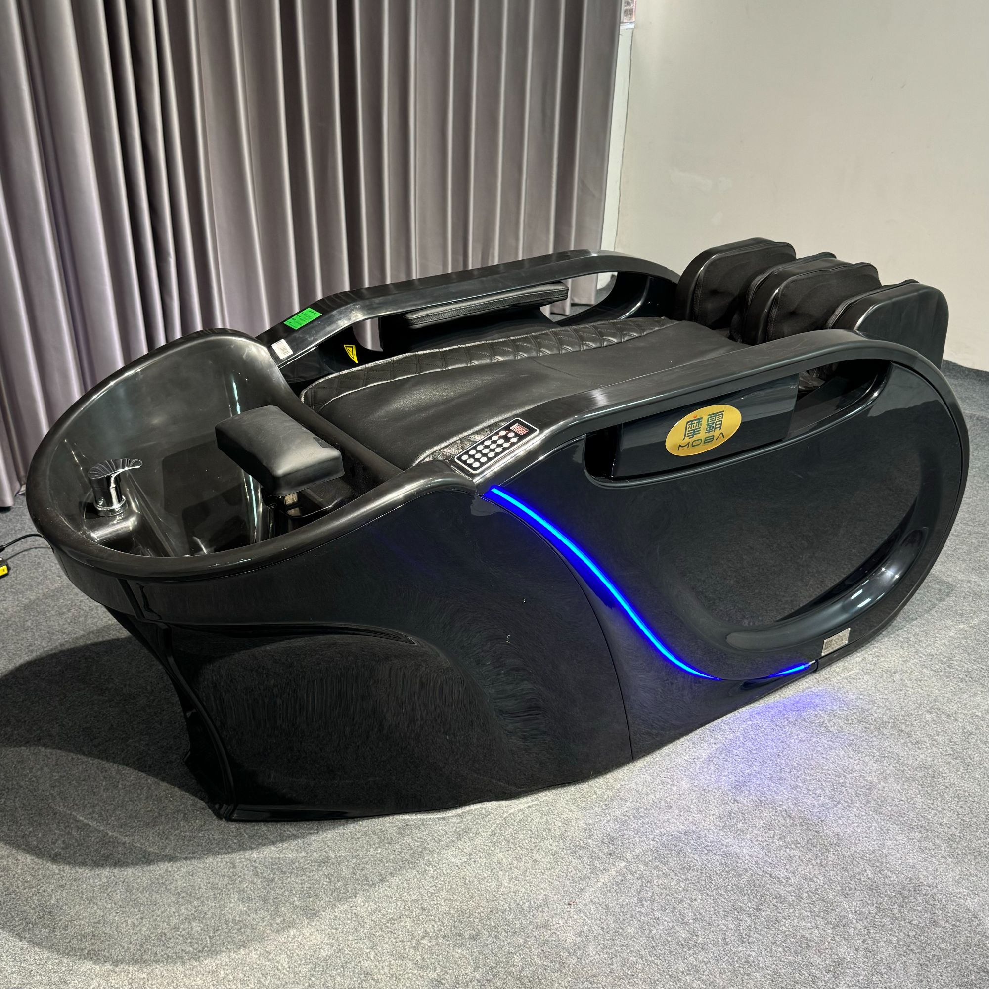 智能电动按摩洗头床理发店陶瓷盆头疗洗头床水循环熏蒸按摩洗头床