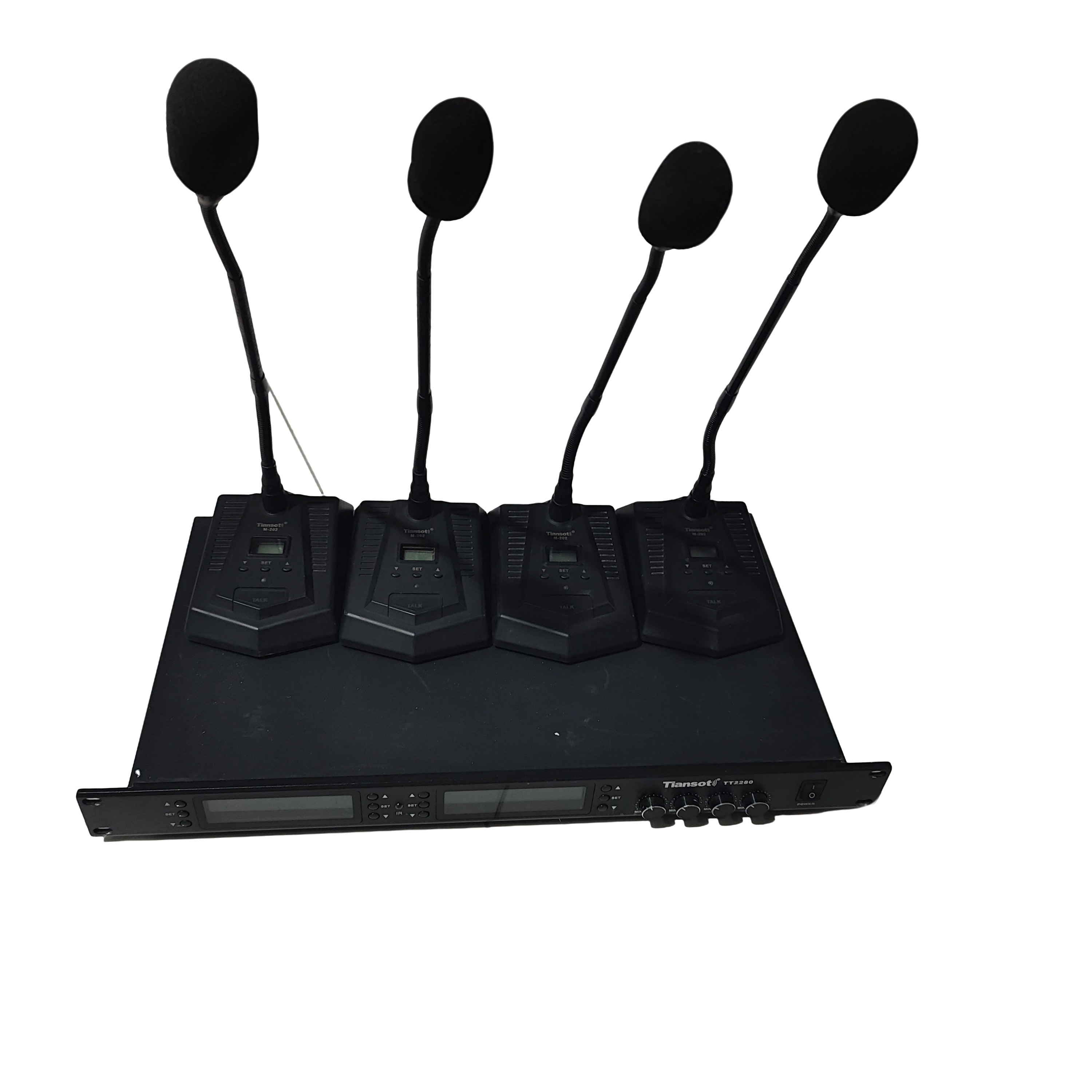 会议一拖四无线话筒，天梭牌子的。