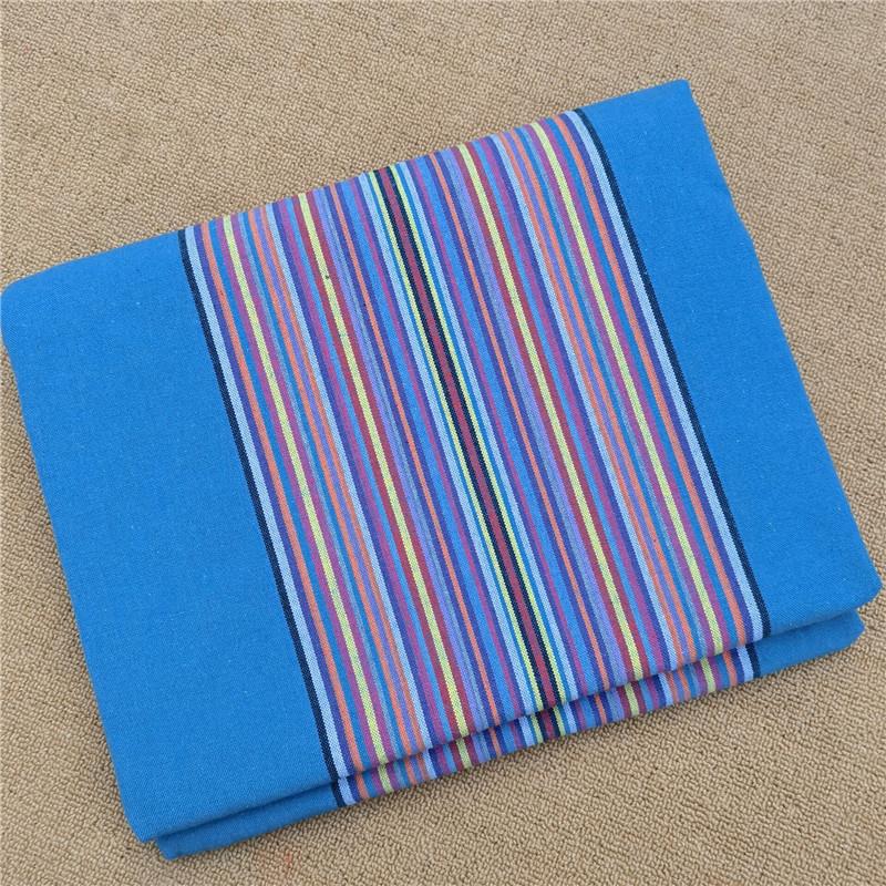 加厚老式土布床单老粗布被单色织睡单单人双人三件套被套被罩