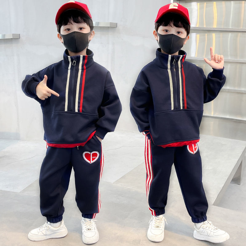 男女童秋装套装2025新款中小童女孩春秋季童装帅气亲子装网红卫衣