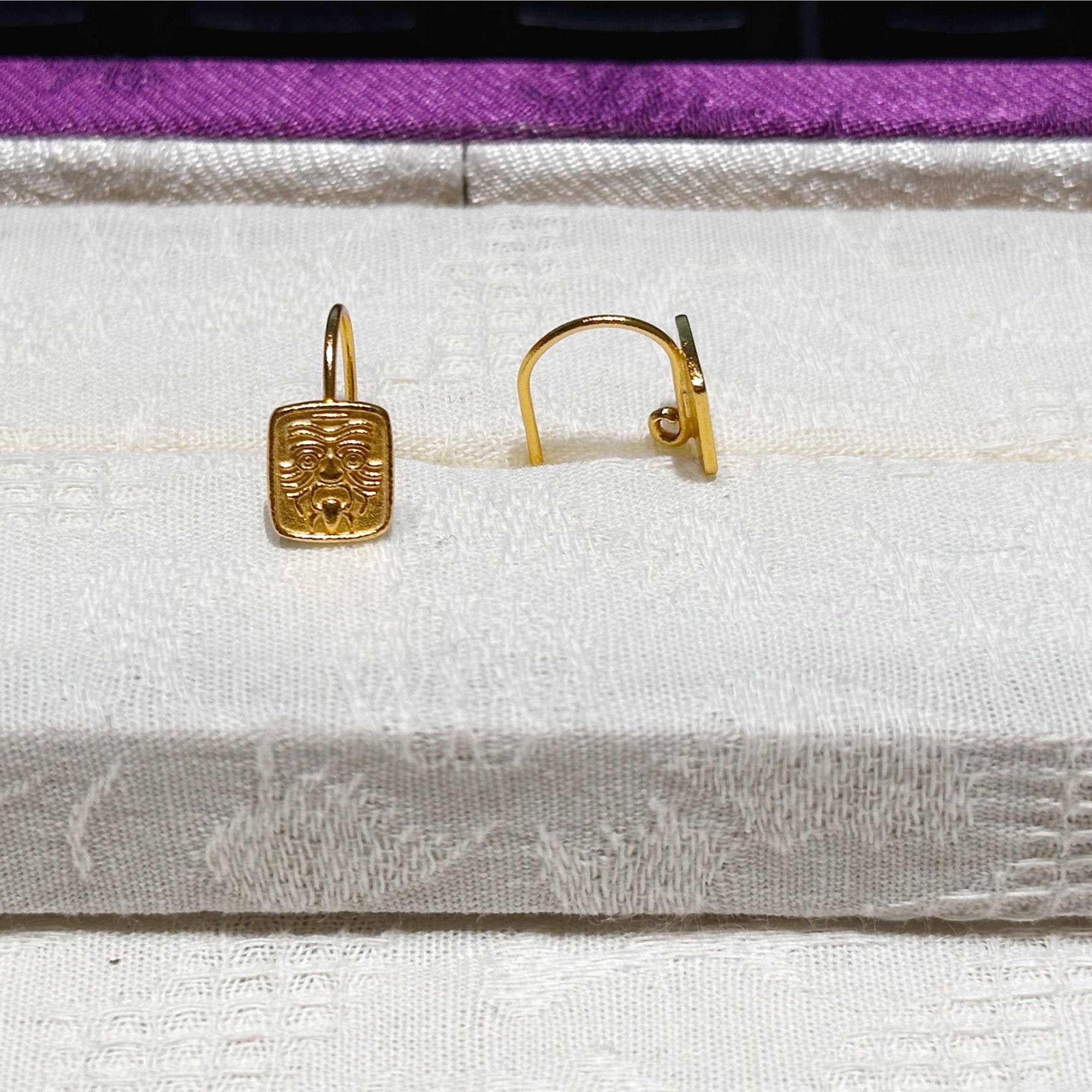 非金属皮质耳饰 扎基拉姆耳钩/对FL-2471