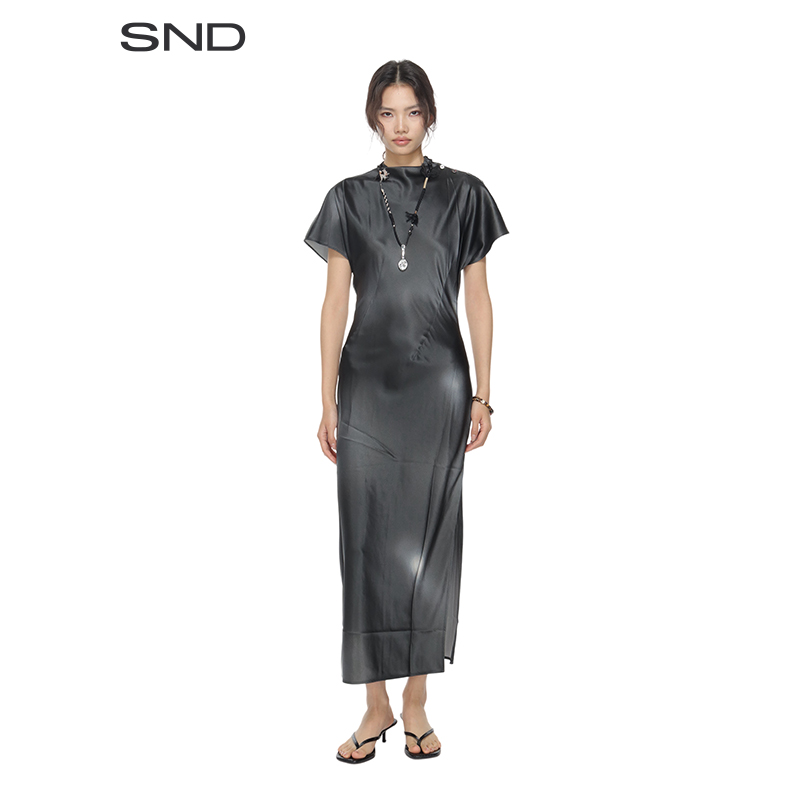 【SAMUEL GUI YANG 设计师品牌】SND SS25 古典堆领连衣裙