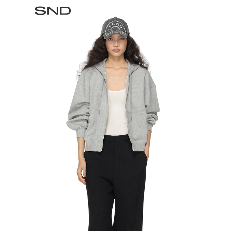 【LOW CLASSIC 设计师品牌】SND AW24 拉链连帽衫 休闲潮流