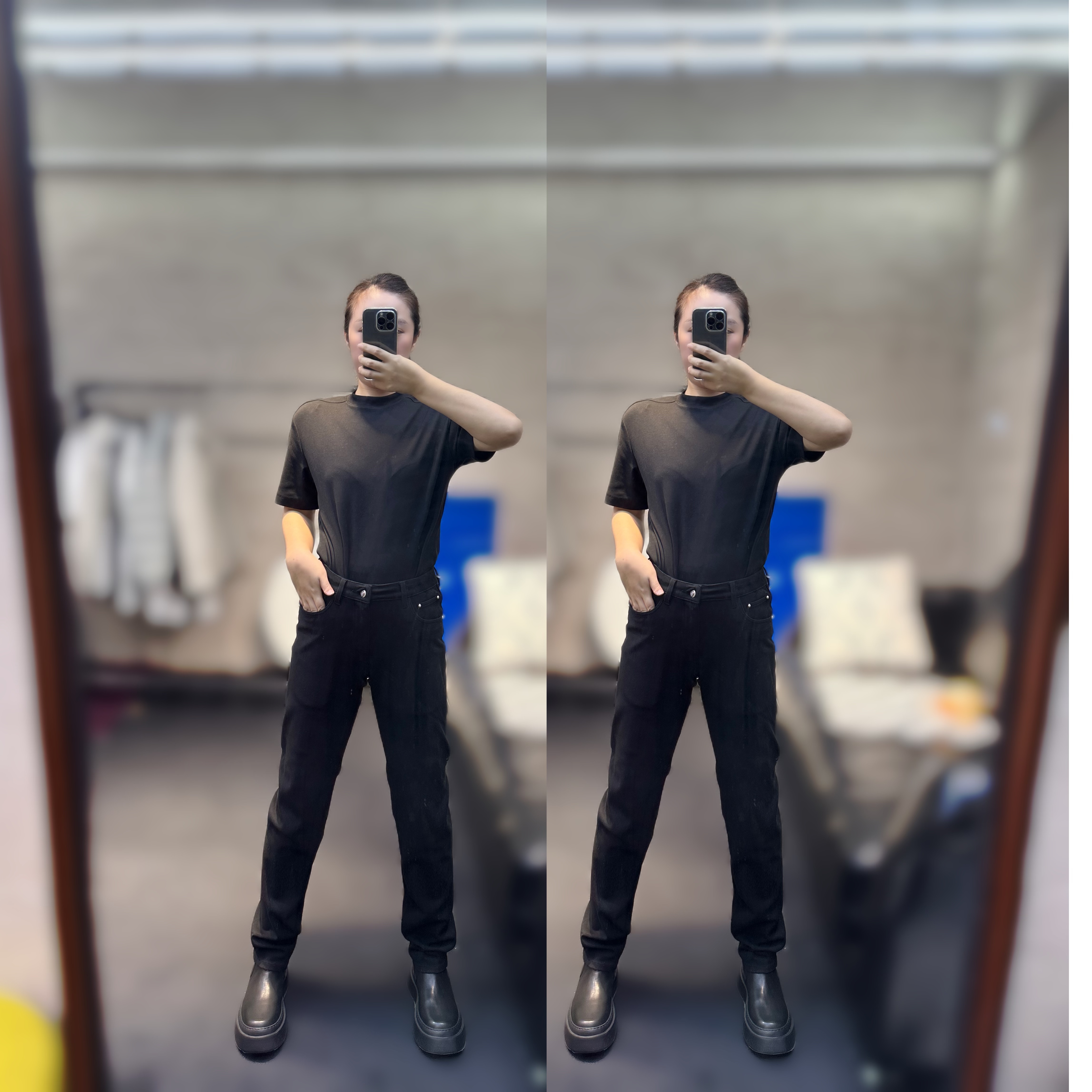 迪卡里奥费雷 四面弹黑牛男士牛仔裤DF3NZ858