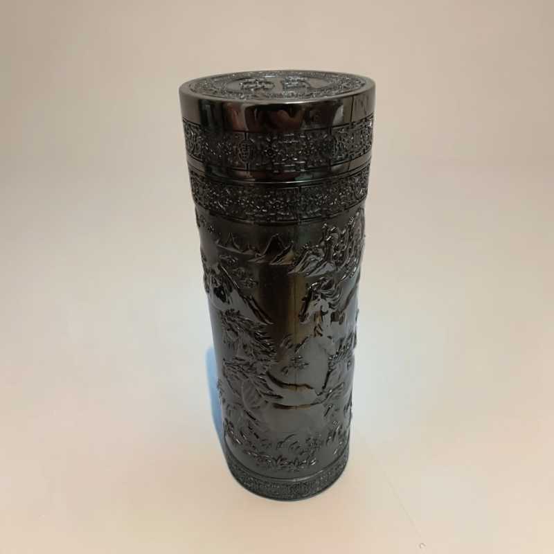 中华麦饭石可乐杯马到成功杯直筒花纹山水杯