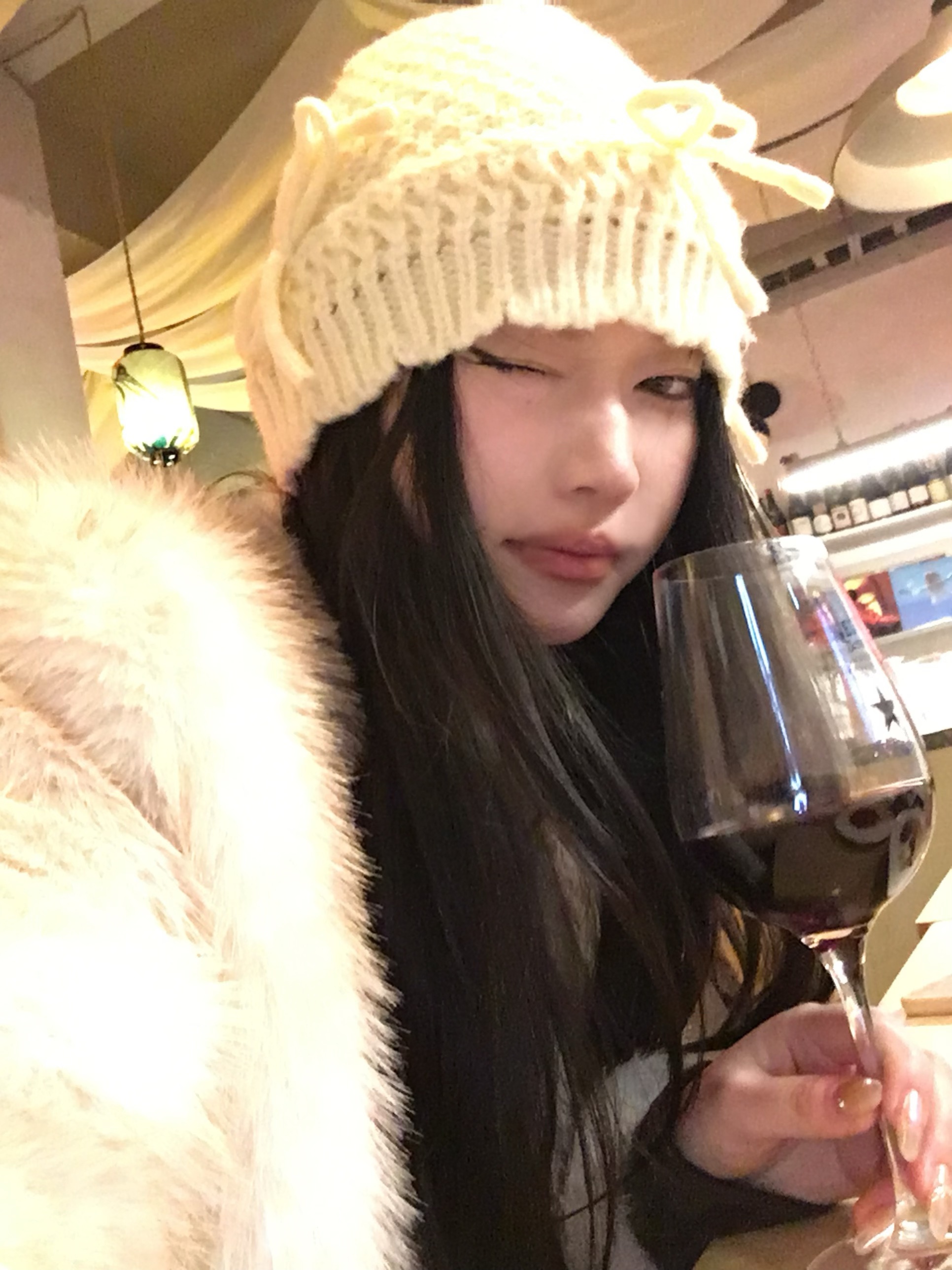 新款春秋韩版纯手工编制蝴蝶结针织帽ins风百搭渔夫帽盆帽冷帽女