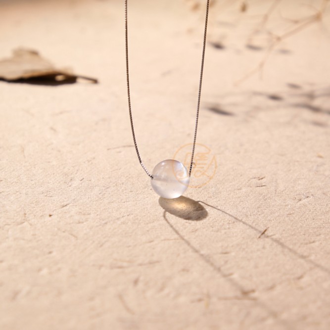 长石蓝月光路路通项链Z1801多样性发一