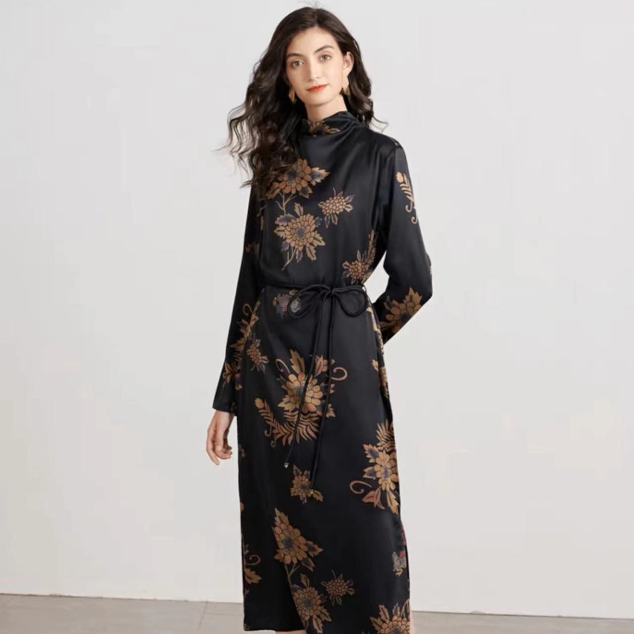 SENBIYAO/森比垚 6655#桑蚕丝连衣裙