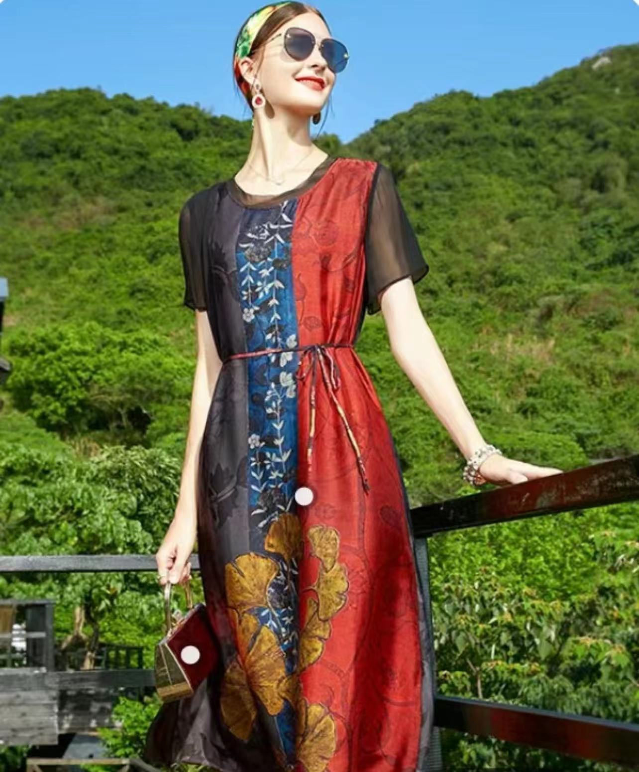 SENBIYAO/森比垚  8826#桑蚕丝连衣裙