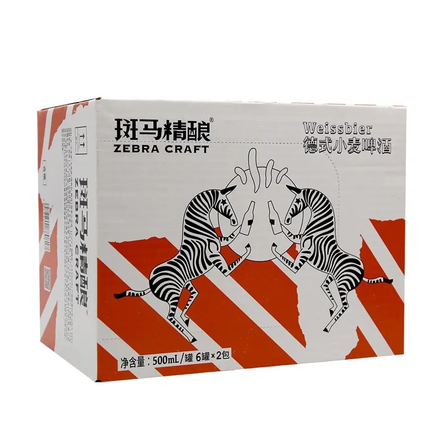 斑马精酿德式小麦6000ml(500ml*6罐*2包)