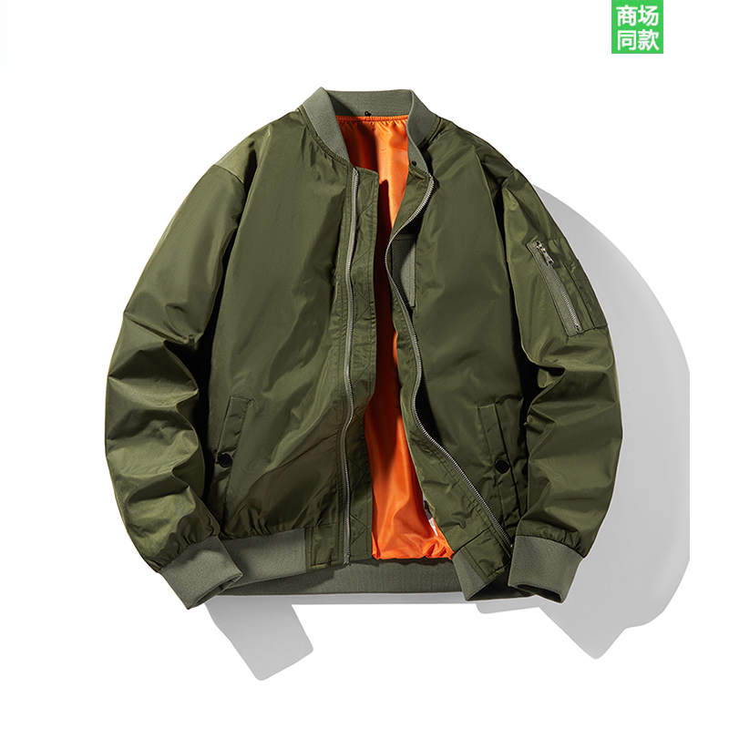 uaw户外运动美式空军MA1飞行夹克男士春秋复古工装外套机车服