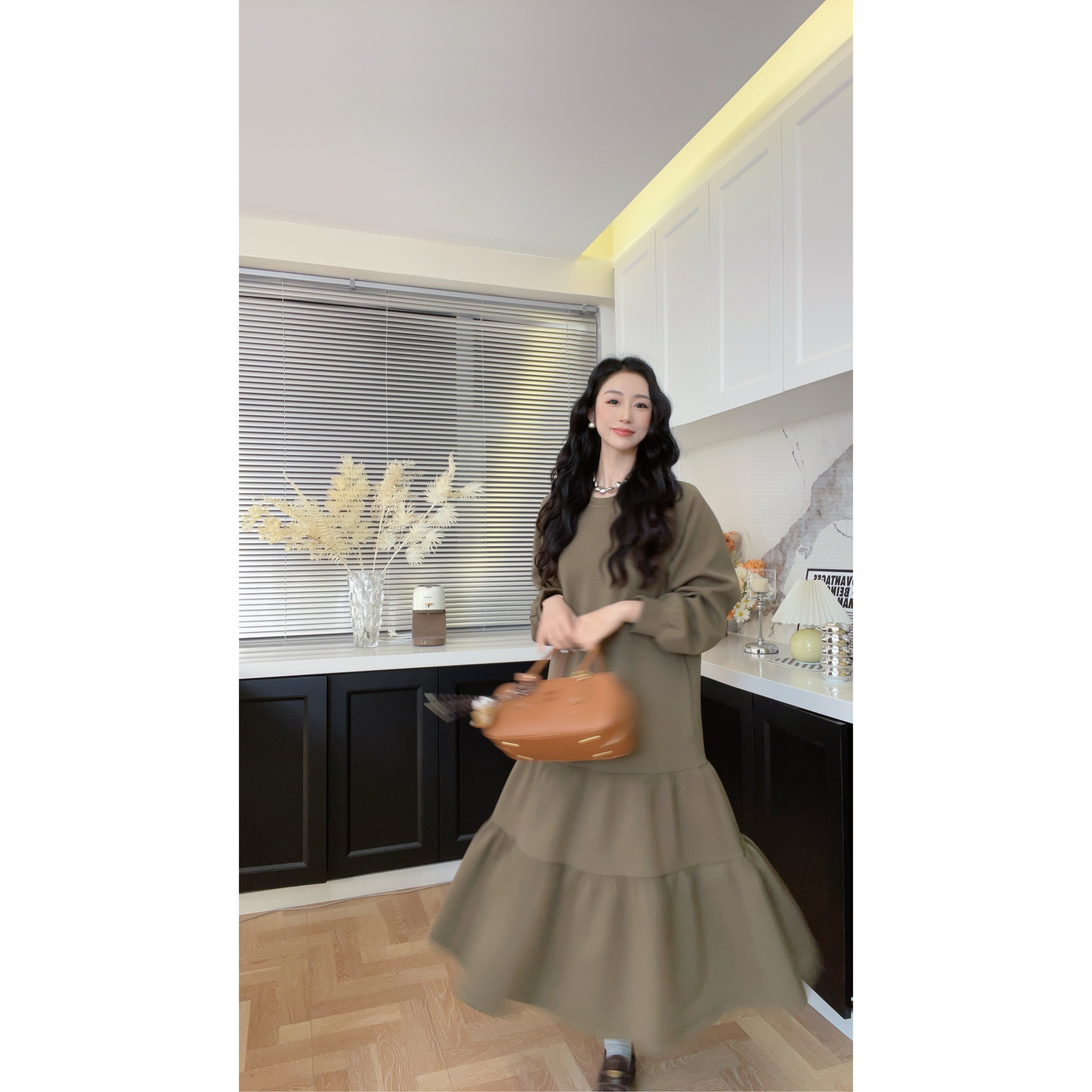 【胡UU】韩系简约显瘦卫衣裙31014-2-3