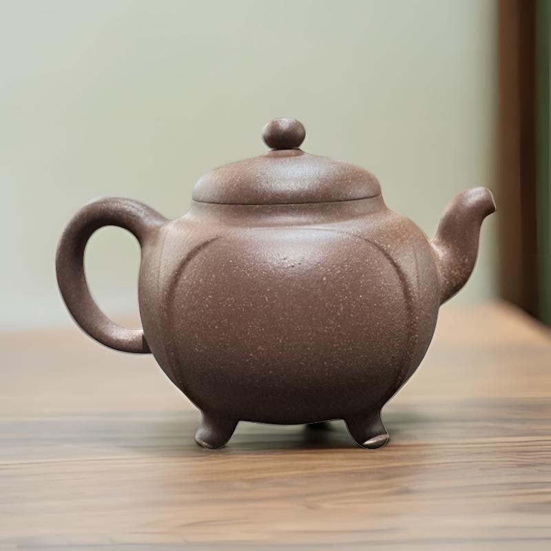 宜兴紫砂壶鼎盛茶壶筋纹泡茶壶全手工四方手工制作大容量陶瓷茶具