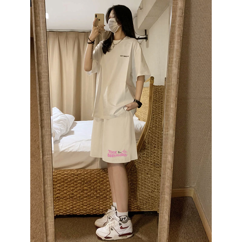 休闲短裤女夏运动时尚百搭夏季小众宽松学生韩版显瘦小个子复古