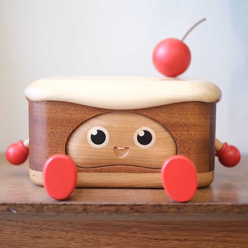 樱桃奶油蛋糕纸巾盒可爱创意桌面摆件乔迁礼品玄关装饰