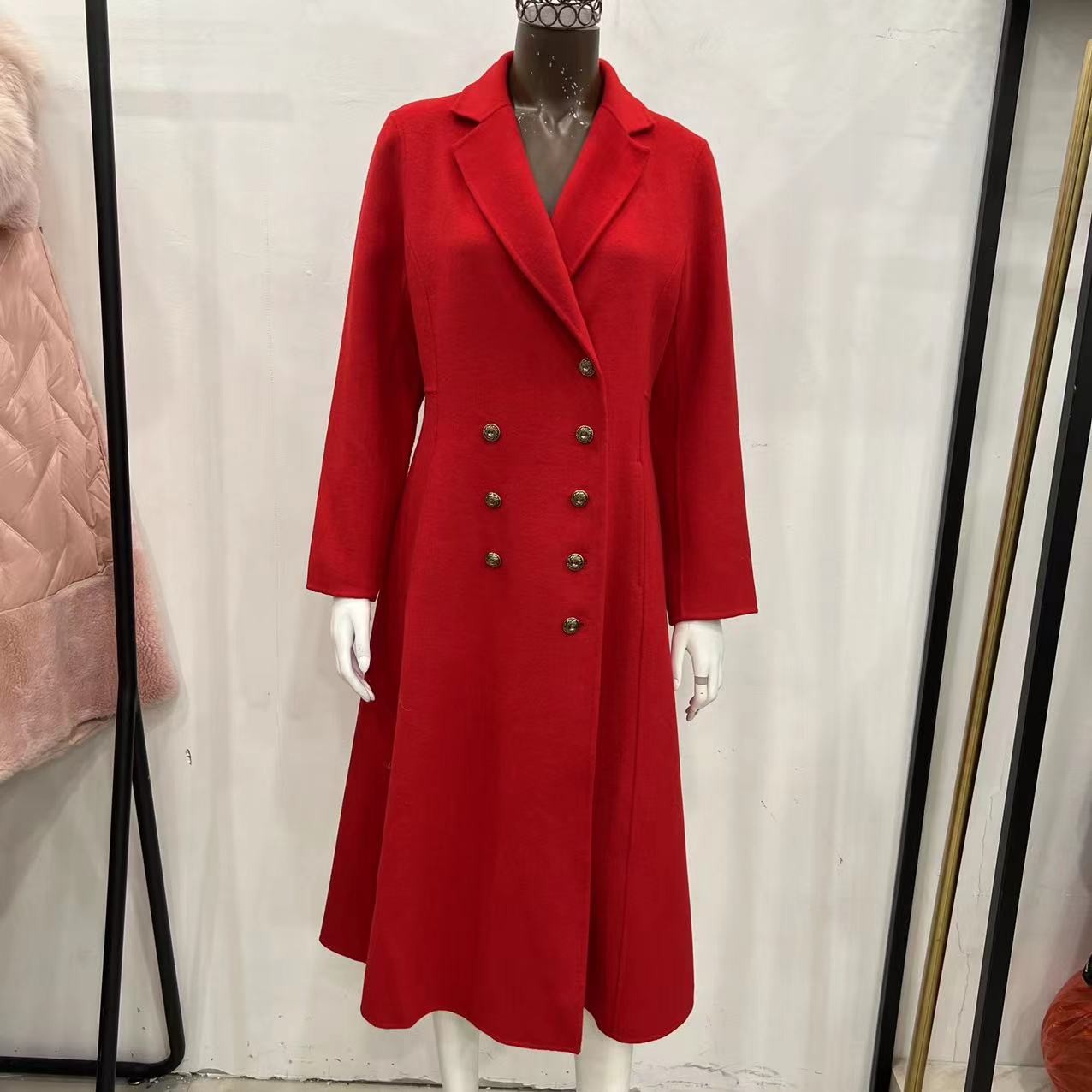 时尚双面大衣外套T257