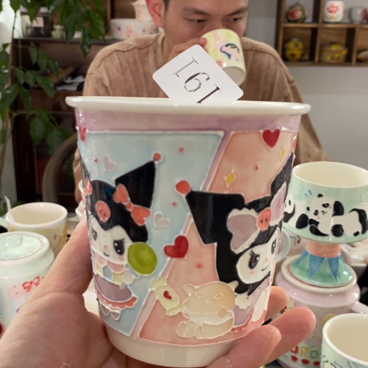 杯景德镇釉下彩手绘