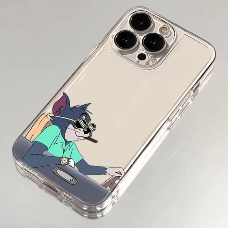 KEBENA卡通开车汤姆猫适用iPhone15手机壳苹果小米14vivo华为oppo
