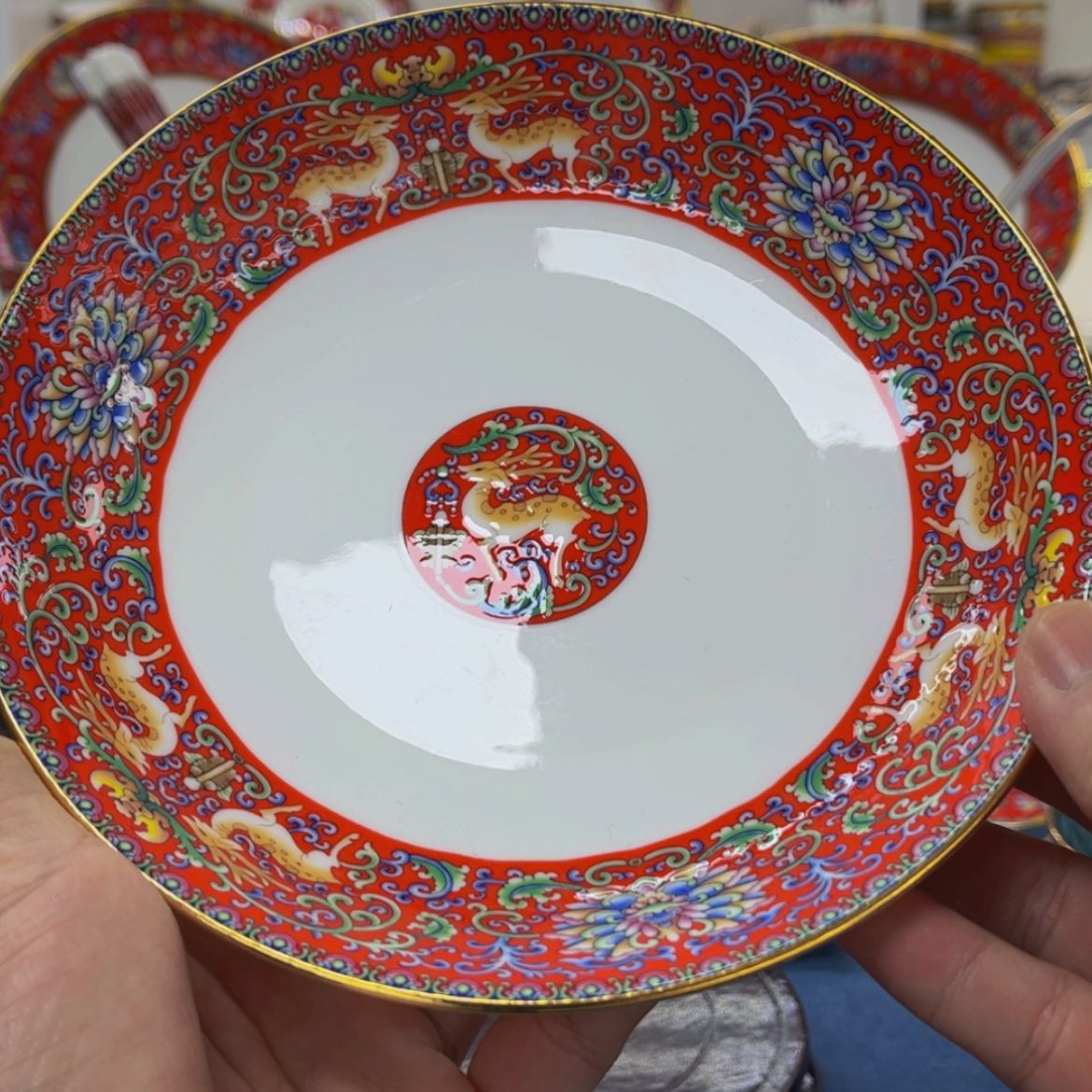 【闪购商品】骨瓷碗7英寸深盘6只