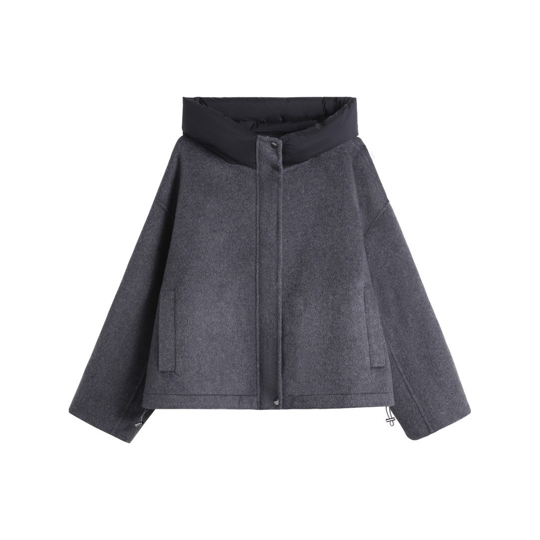 秋冬短款羊绒外套女646491D