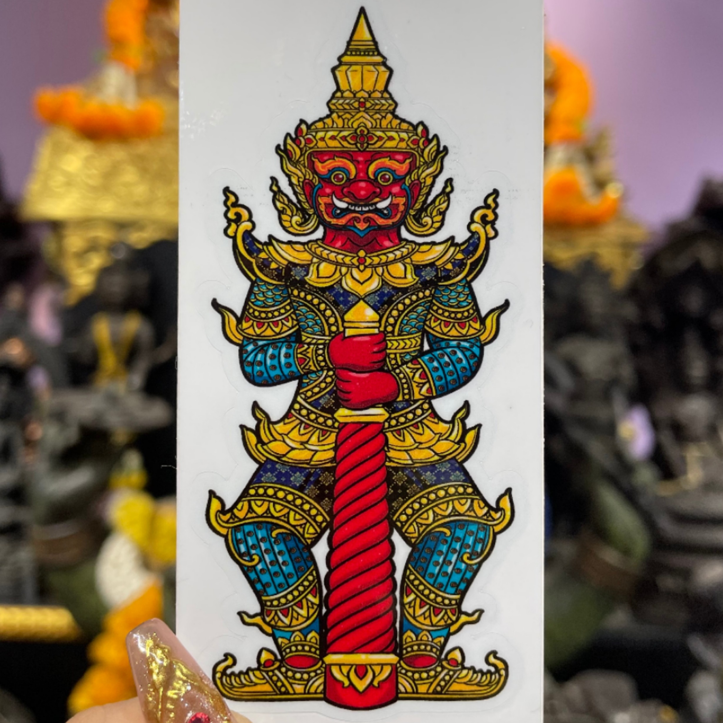 泰国风格手机贴纸，gui王贴！招米，俾鞋，针宅。调节丰水