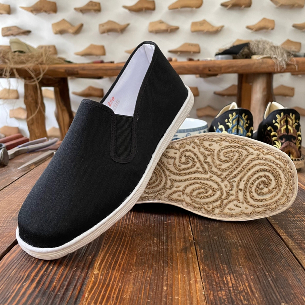 suxinlv/素心履手工祥云礼服呢相巾千层底布鞋