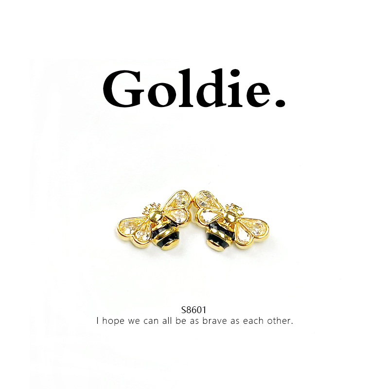 铜合金耳饰 设计师款百搭耳饰 8601