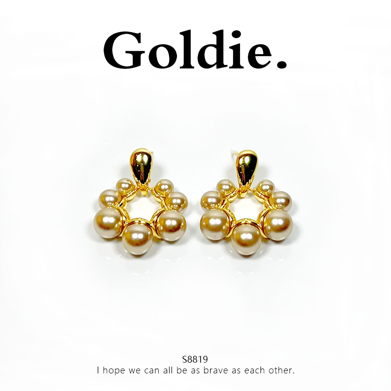 铜合金耳饰 设计师款经典时尚百搭气质耳饰 8819