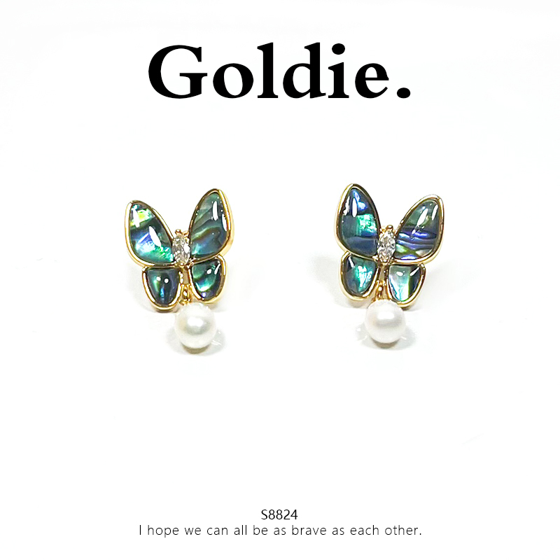 铜合金耳饰 设计师款经典时尚百搭气质耳饰 8824