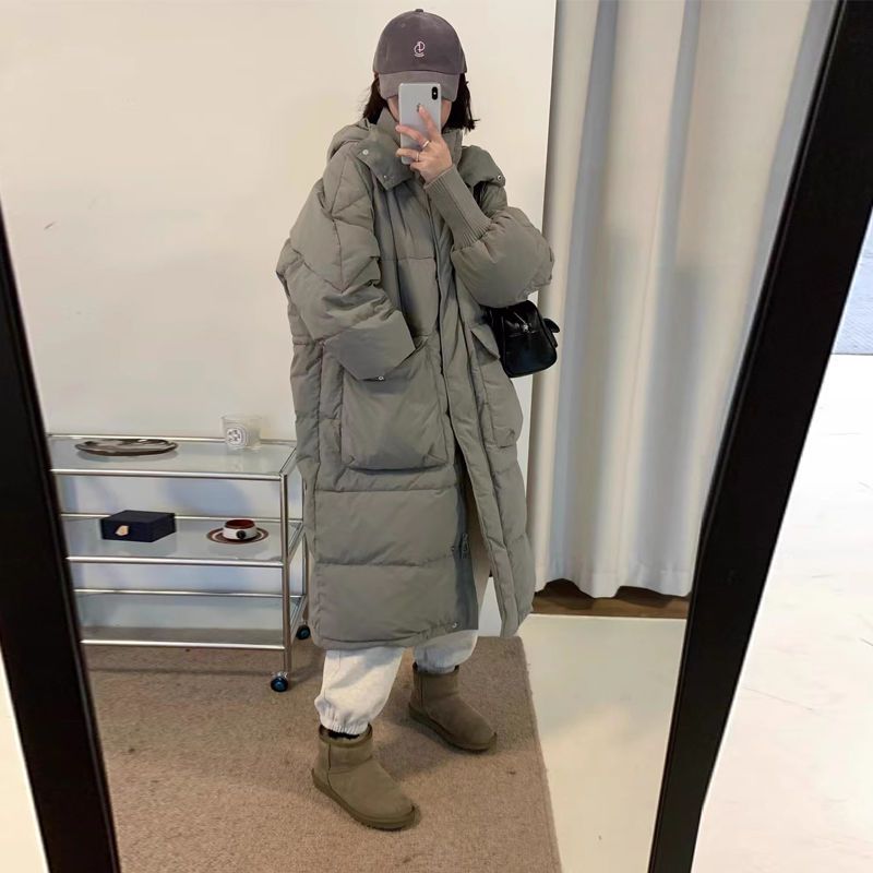 当季爆款羽绒服双特卖冬新款羽绒羽绒服女中长款连帽韩版大口同