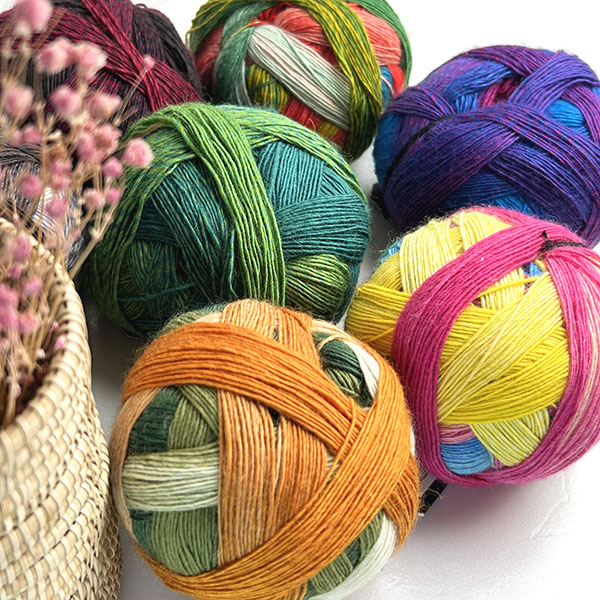 KA 1391系列羊毛长段染线棒针钩针用线100克400米一团