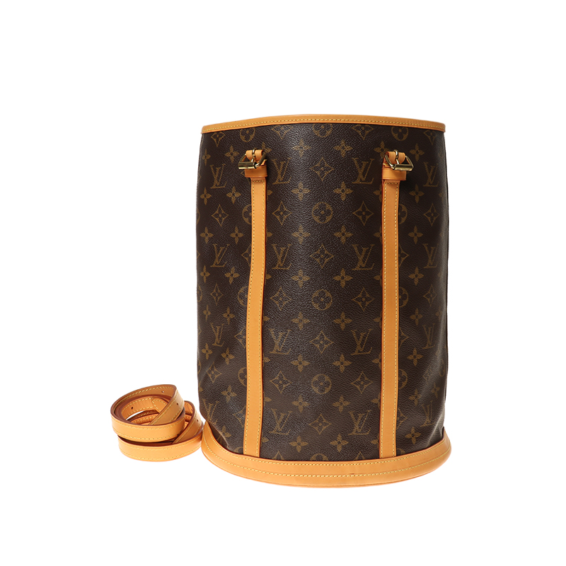 95新 LouisVuitton/路易威登 Bucket系列大号女士单肩中古圆筒包