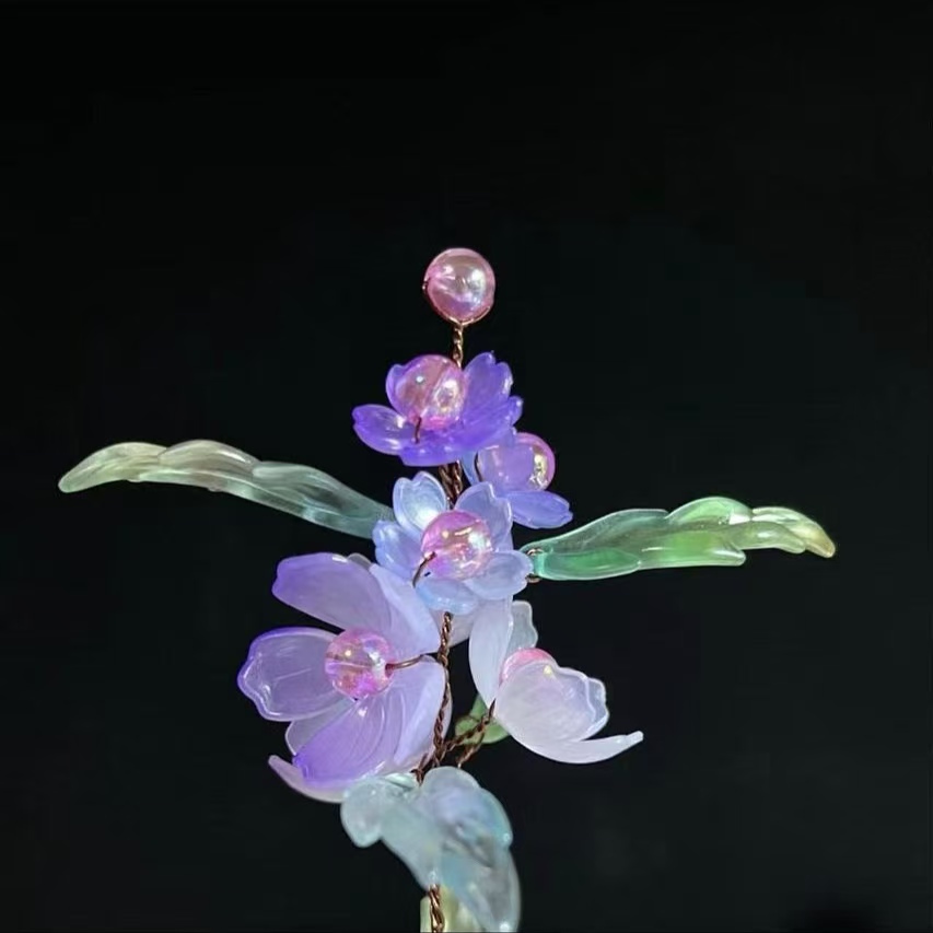 【班班精选】灼之芳华桃之夭夭精致桌摆办公居家摆件材料