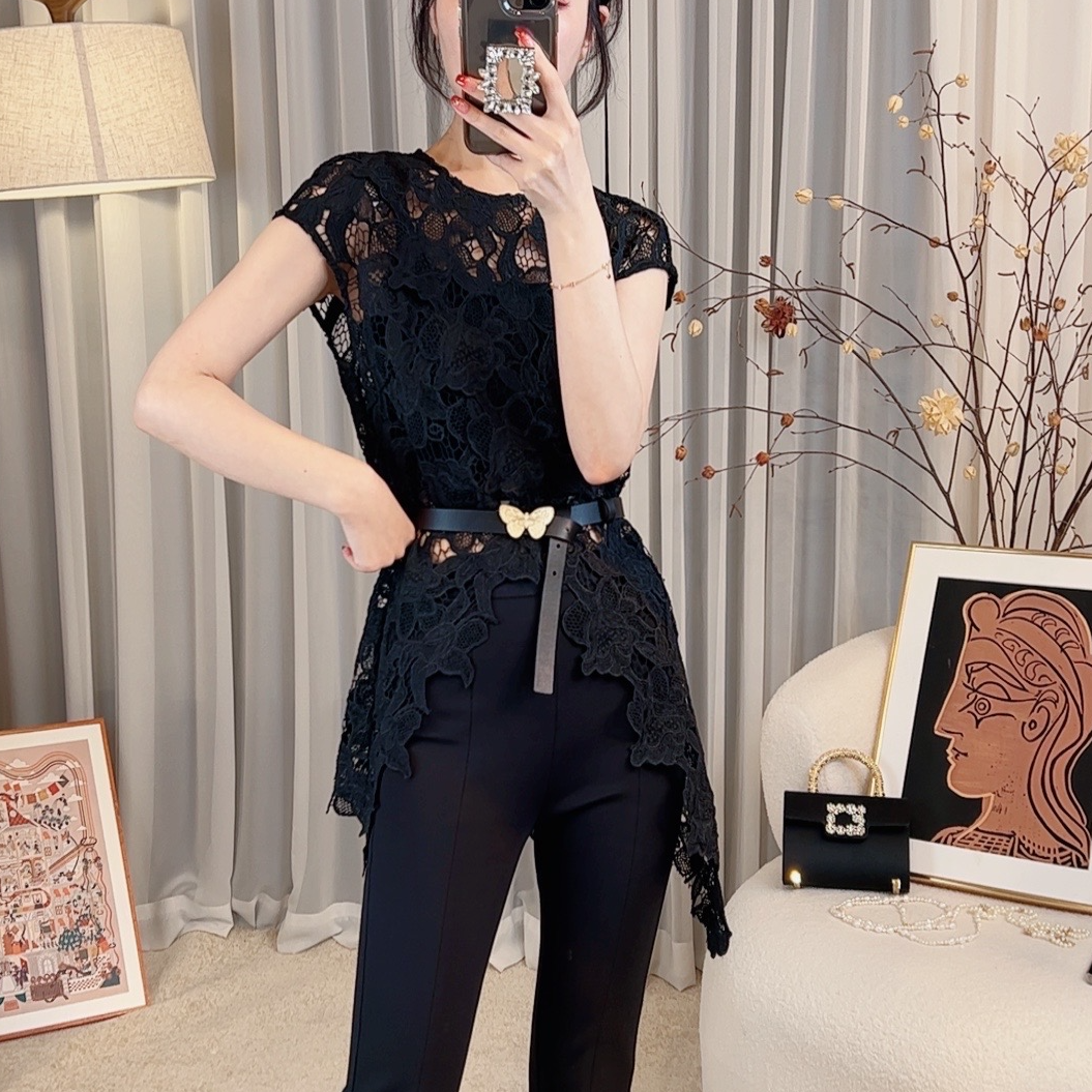 首秀【繁花系列】国风马甲女款爆款2025新款爆款夏季宽松蕾丝1214