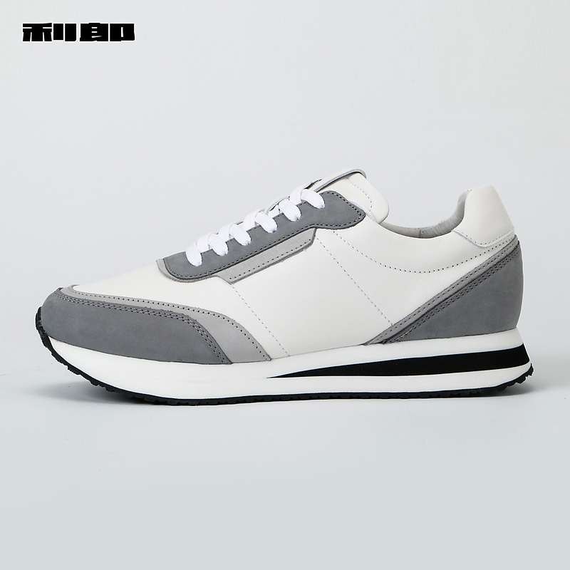 利郎男鞋 头层牛皮革运动休闲鞋男士潮流拼接2025新款舒适鞋子男