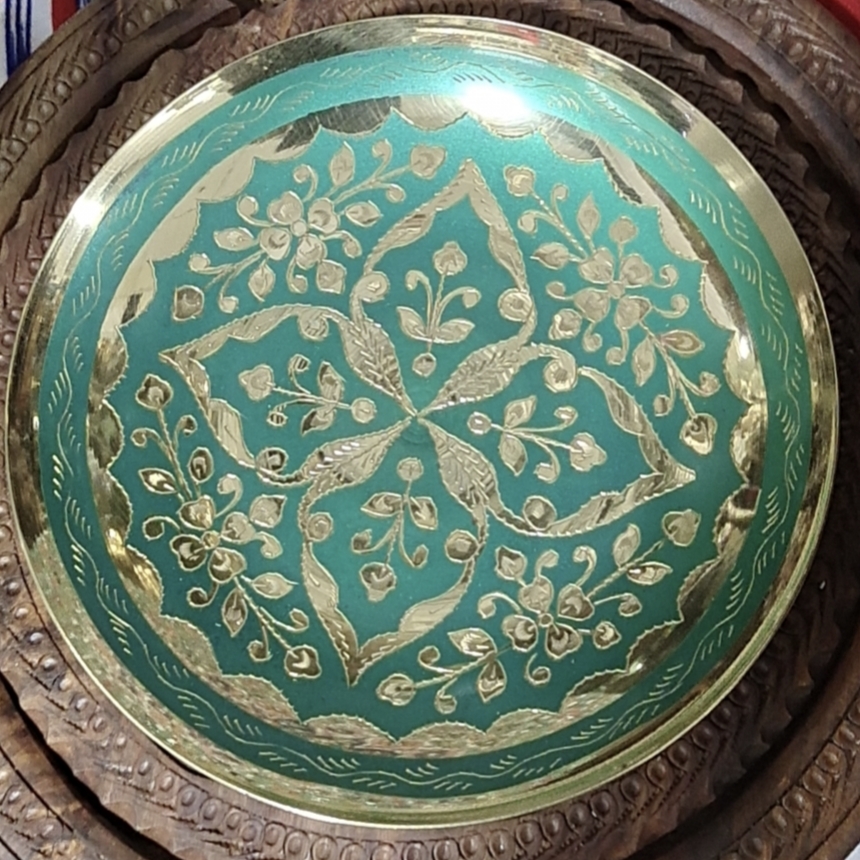 铜盘挂盘巴基斯坦铜雕手工摆件工艺品厂家直销
