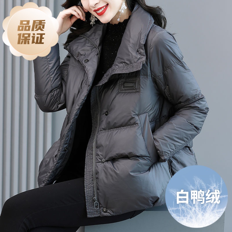 波登司羽绒服正品白鸭绒爆款户外女款女士时尚洋气高端短款小个子