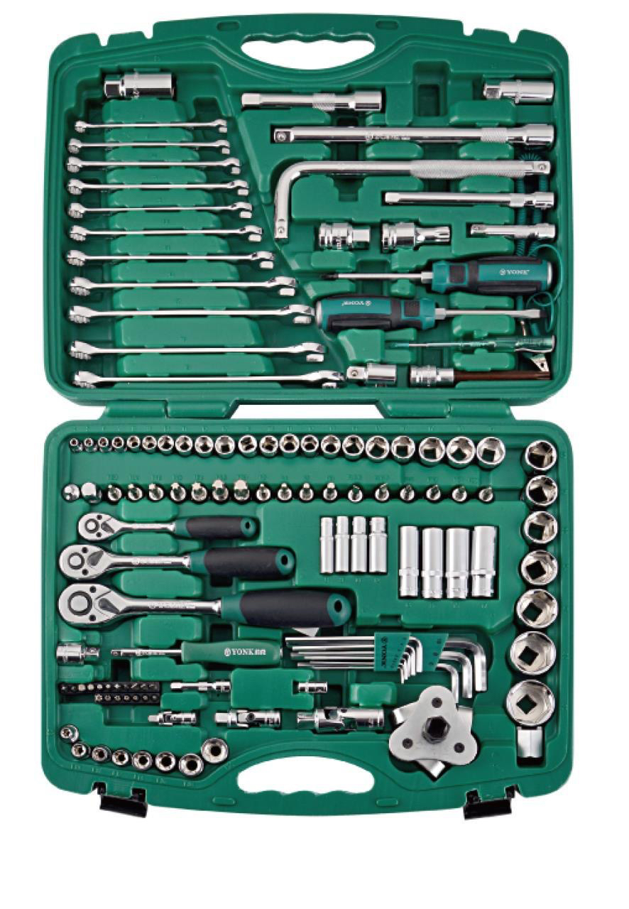 126件套汽修工具综合性组套工具 大中小快速棘轮扳手组套工具