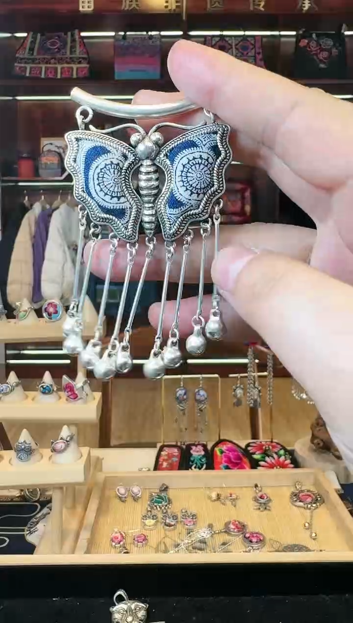 【闪购商品】苗银织绣66苗银项链