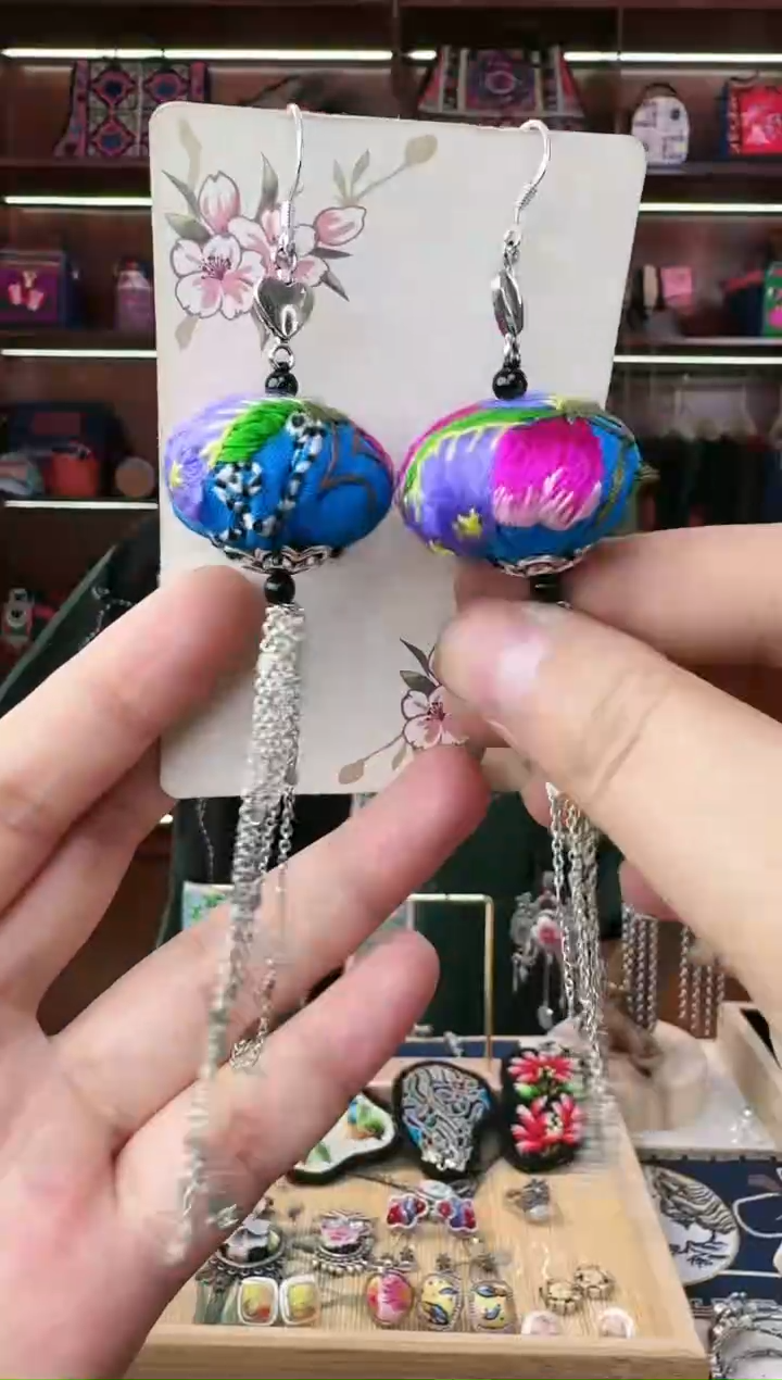 【闪购商品】刺绣织绣149刺绣耳环