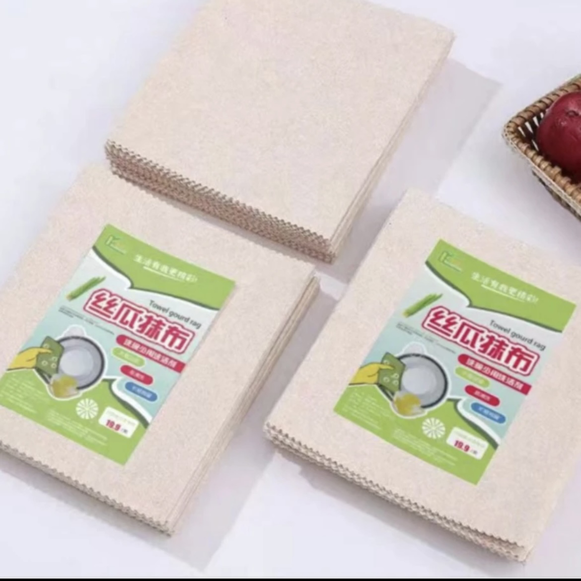 丝瓜刷碗巾--家用厨房去污清洁布吸水不沾油