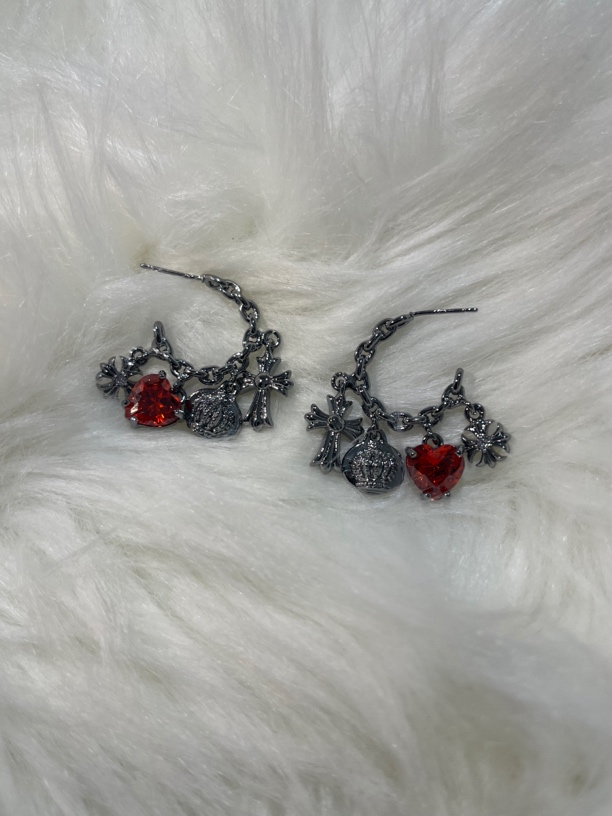 铜合金亚克力耳饰 时尚合金流行耳饰