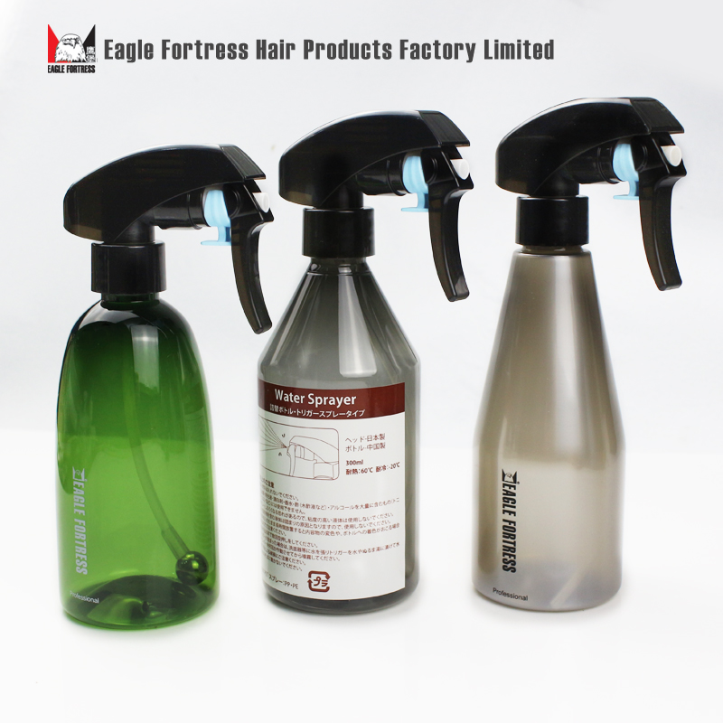 日本原装喷头鹰堡专业美发发廊高压喷壶 透明雾状喷水壶300ML