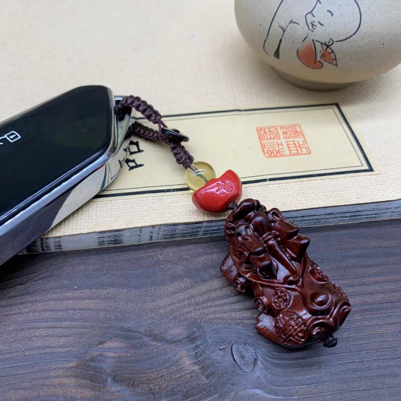 黄财貔貅 钥匙扣