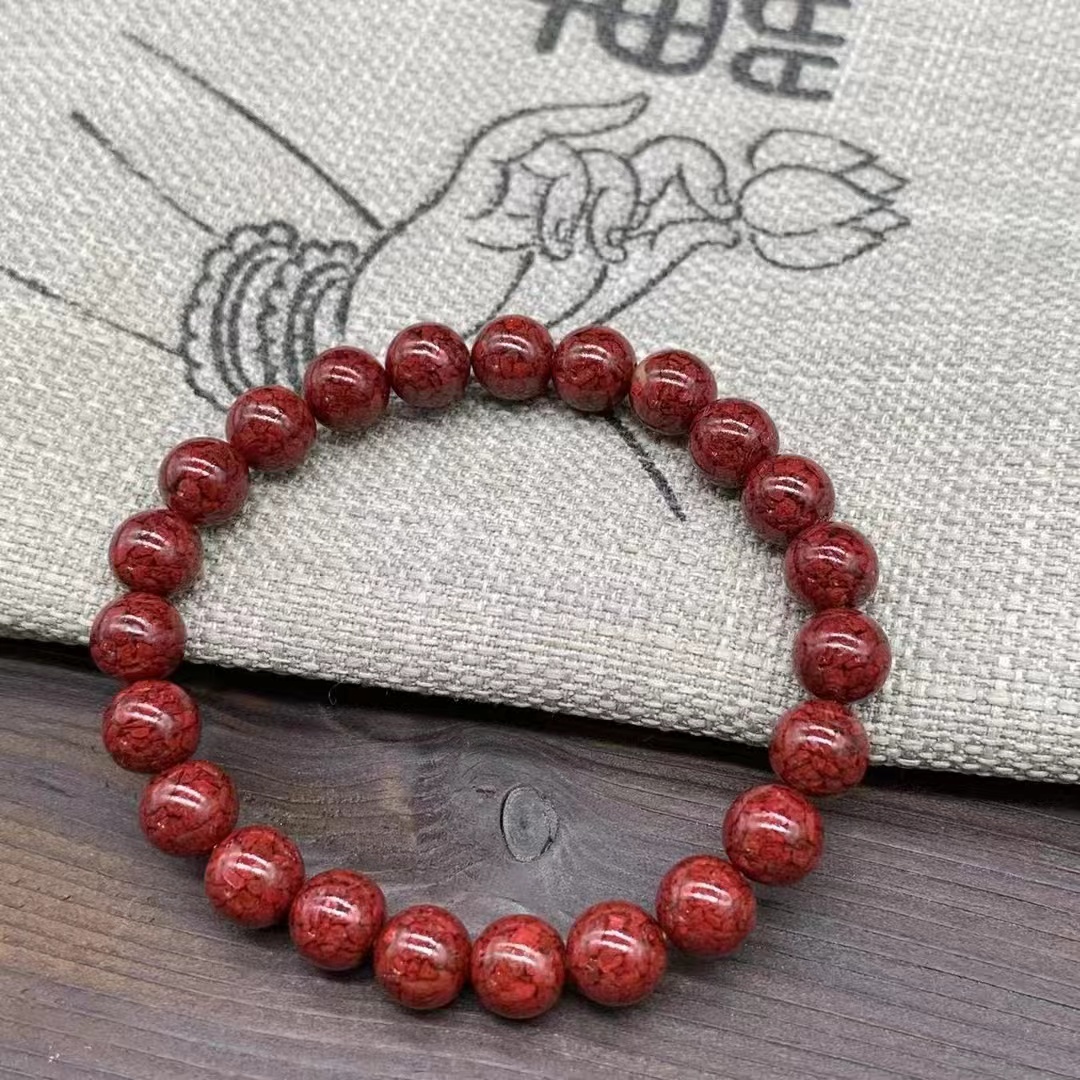 非金属珐琅手链 251 红色 晶体0.8单圈女款百搭手链