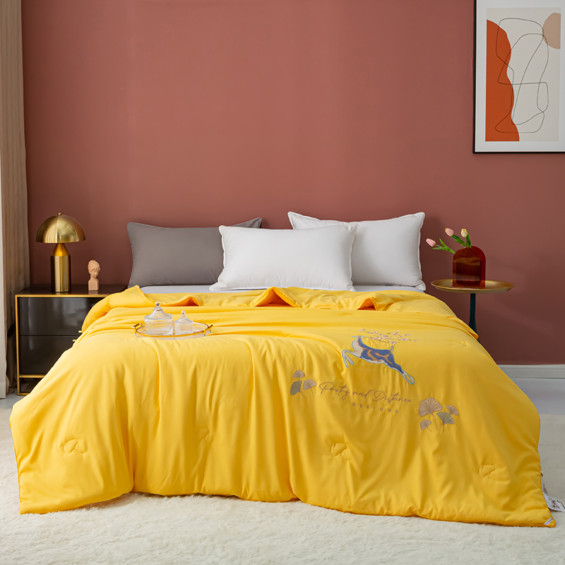 【方叶家纺】莫代尔刺绣春秋被绣花亲肤轻奢被--112